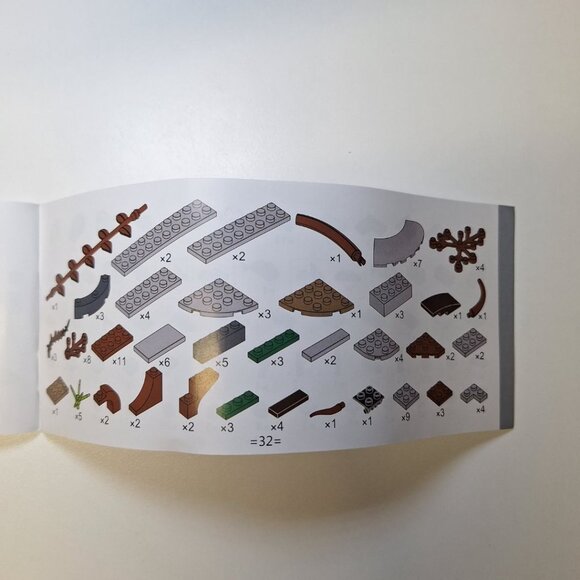 Cherry Bonsai Tree Instruction Book Manual Parts List Pink Blossom Block Buildin - Picture 5 of 5